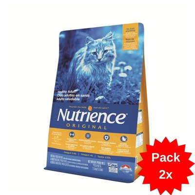 PACK X2 NUTRIENCE ORIGINAL CAT ADULT 5KG