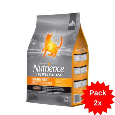 PACK X2 NUTRIENCE INFUSION CAT ADULTO 5KG