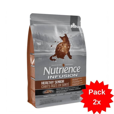 PACK X2 NUTRIENCE INFUSION CAT SENIOR 5KG