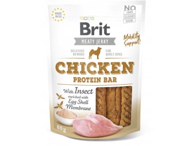JERKY SNACK CHICKEN WITH INSECT PROTEIN BAR FOR DOGS 80gr