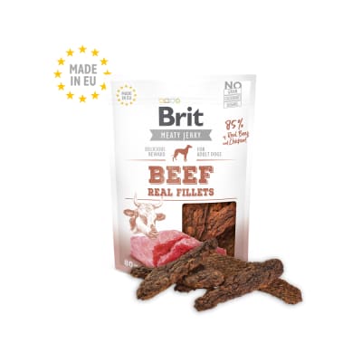 JERKY SNACK BEEF FILLETS FOR DOGS 80gr
