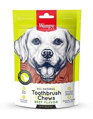 WANPY TOOTHBRUSH CHEWS (BEEF) 100GR