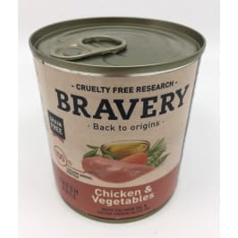 BRAVERY CHICKEN AND VEGETABLES DOG WET FOOD 290 GR