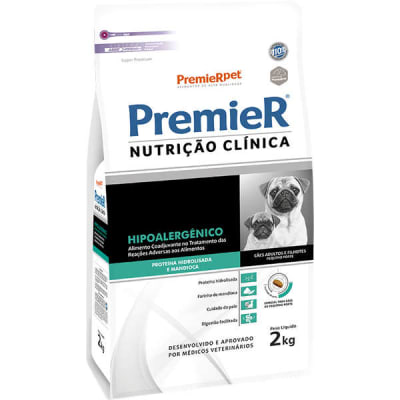 PREMIER NUTRICION CLINICA PERRO HIPOALERGENICO PROT HIDROLIZ RAZA PEQUEÑA 2KG