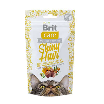 BRIT CARE CAT SNACK SHINY HAIR 50GR1