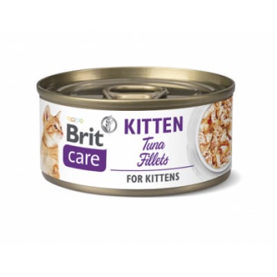BRIT CARE CAT KITTEN TUNA FILLETS 70GR