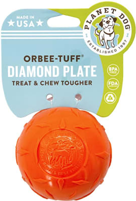 PLANET DOG DIAMOND PLATE BALL NARANJA1