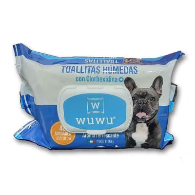WUWU TOALLITAS HUMEDAS CLORHEXIDINA1