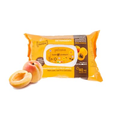 TOALLA HUMEDA ACEITE DE DAMASCO Y PAPAYA