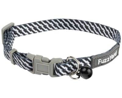 FUZZYARD CAT COLLAR - TABBYTOOTH RED/NAVY1