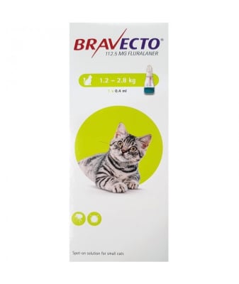 BRAVECTO GATOS 1,2 - 2,8 KG1