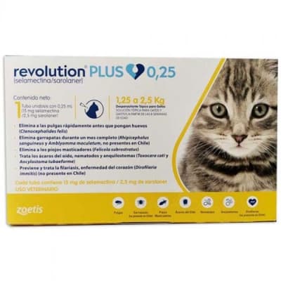 REVOLUTION PLUS PIPETA GATO 1,25 - 2,5 KG