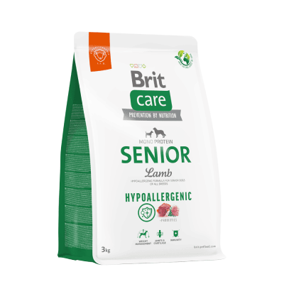 BRIT CARE DOG HYPOALLERGENIC SENIOR CORDERO 3KG