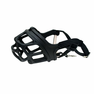 Bozal Canasta Zeus Alpha Perro Xxl Caucho Termoplástico Negro Grande