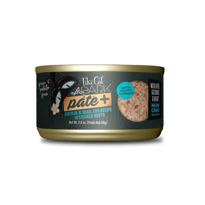 TIKI CAT AFTER DARK PATE+ CHICKEN Y QUAIL EGG WET FOOD,80 GR1