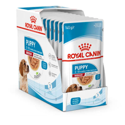 CAJA 10 UNI ROYAL CANIN MEDIUM PUPPY POUCH