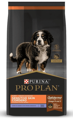 PRO PLAN CACHORRO PIEL SENSIBLE CORDERO RAZA MED/LAR 12KG1