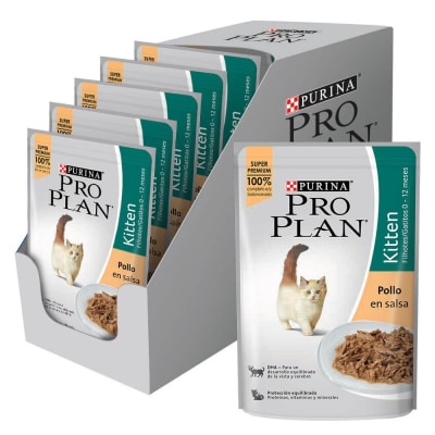 PRO PLAN POUCH KITTEN CHKN 85 G (CAJA 15 UNI)