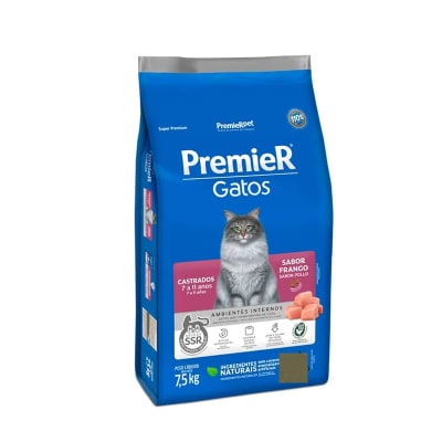 PREMIER CASTRADOS POLLO 7 A 11 AÑOS - GATO 1,5KG