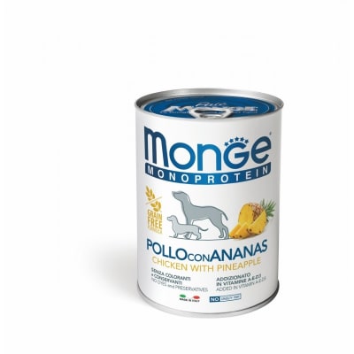 MONGE MONOPROTEIN POLLO CON PIÑA 400GR1