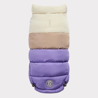 GF PET CHAQUETA COLOR BLOCK PUFFER PURPLE S