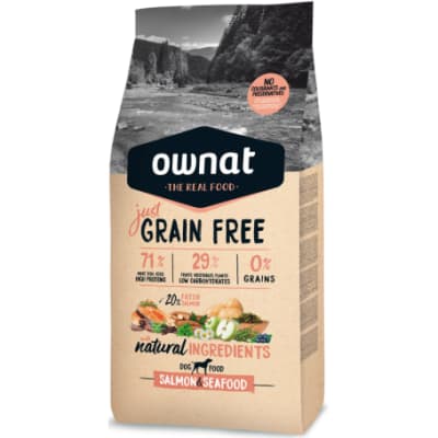 OWNAT JUST GRAIN FREE SALMON & SEAFOOD 14 KG