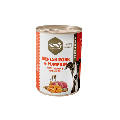 AMITY IBERIAN PORK AND PUMPKIN DOG WET FOOD 400 GR