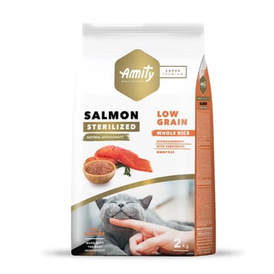 AMITY SP LOW GRAIN SALMON ADULT CAT STERILIZED 2 KG