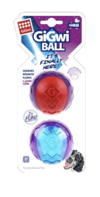 GIGWI PELOTA SQUEAKER TAMAÑO M 2 PIEZAS
