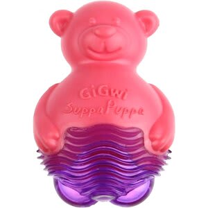GIGWI JUGUETE CACHORRO SUPPA PUPPA OSO ROSADO/MORADO1