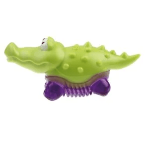 GIGWI JUGUETE CACHORRO SUPPA PUPPA COCODRILO VERDE/MORADO1