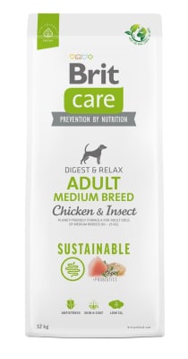 BRIT CARE DOG CHICKEN & INSECT ADULT MEDIUM BREED1