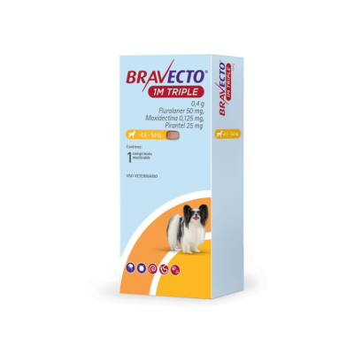 BRAVECTO 1 MES TRIPLE 2-4.5KG1