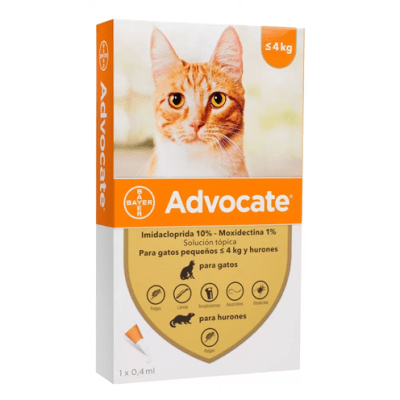 ADVOCATE GATO PIPETA HASTA 4KG