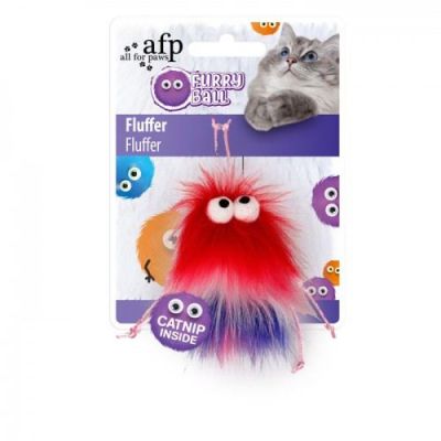 AFP FURRY BALL FLUFFER ROJO1