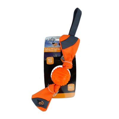AFP OUTDOOR DOG BALLISTIC TPR TUG TOSS1