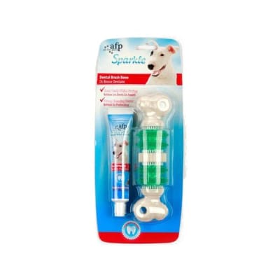 AFP SPARKLE PASTA/CEPILLO DENTAL HUESO