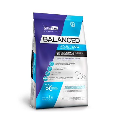 BALANCED PERRO ADULTO RAZA MEDIANA 12 KG