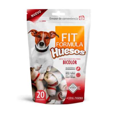FIT HUESO BICOLOR PARA PERRO 20 UNI