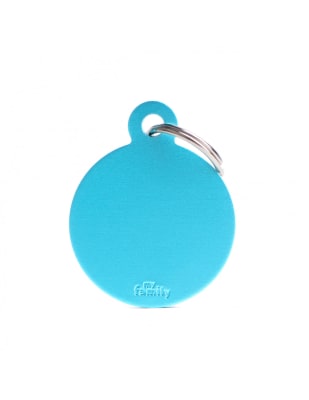 BIG ROUND ALUMINUM LIGHT BLUE