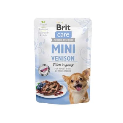 BRIT CARE MINI VENISON FILLET IN GRAVY 85 GR