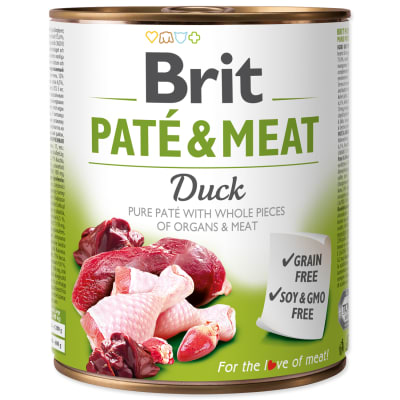 BRIT PATE & MEAT DUCK 800GR