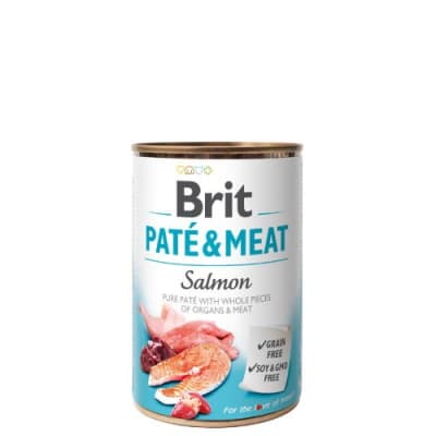 BRIT PATE & MEAT SALMON 400 GR1