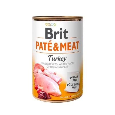 BRIT PATE & MEAT TURKEY 400 GR1