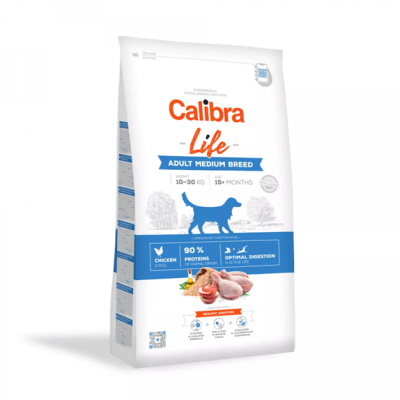 CALIBRA DOG LIFE GLUTEN FREE ADULT MEDIUM BREED CHICKEN