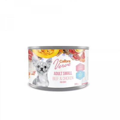 CALIBRA DOG VERVE GRAIN FREE LATA ADULT SMALL VACUNO Y POLLO 200GR