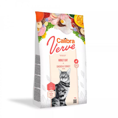 CALIBRA CAT VERVE GRAIN FREE ADULTO POLLO PAVO