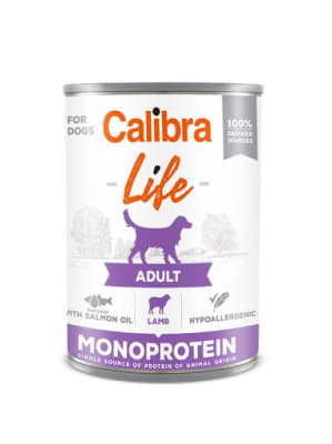 CALIBRA DOG LIFE LATA ADULTO LAMB 400GR1