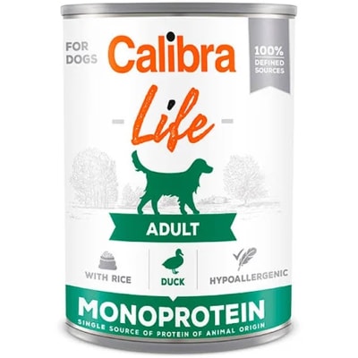 CALIBRA DOG LIFE LATA DUCK WITH RICE 400GR