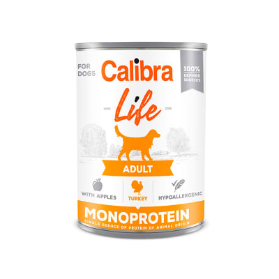 CALIBRA DOG LIFE LATA TURKEY WITH APPLES 400GR1